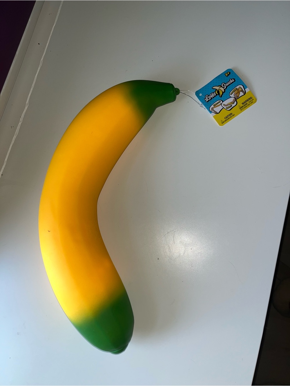 Plush Banana Toy - Yellow and Green Squishy Plush